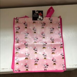 NEW Disney Minnie Mouse Pink Shopping Bag
